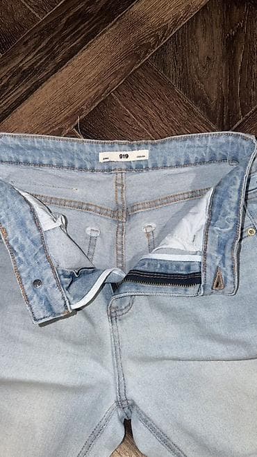 lining flex: Джинсы, Прямые, Турция, Средняя талия, С бахромой, L — 3