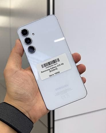 iphone 8 plus osh: Samsung Galaxy A55 5G, Б/у, 256 ГБ, цвет - Голубой, В рассрочку, 2 SIM — 2