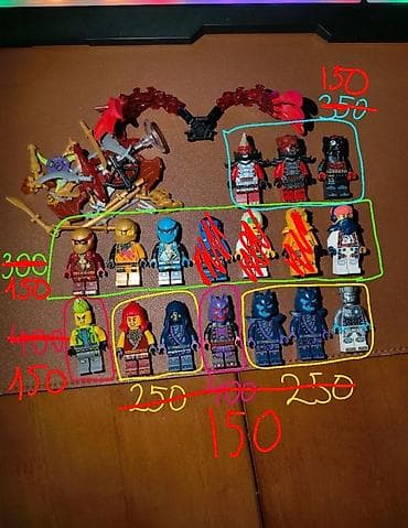 приму в дар вещи: СКИДКИ!!! ВСЕ ПО 150 СОМ 💱ПРОДАЖА💱 Минифигурки Ninjago🥷. Все 100% — 1
