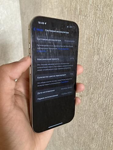 iphone 15plus: IPhone 16 Pro, 128 ГБ, Natural Titanium, 90 % — 4