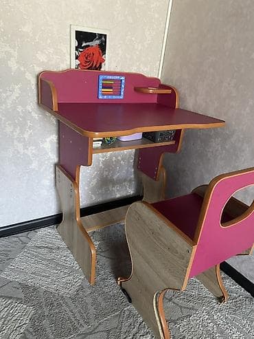 пластик стол стул: Комплект детского стола и стула, Б/у, Самовывоз — 2