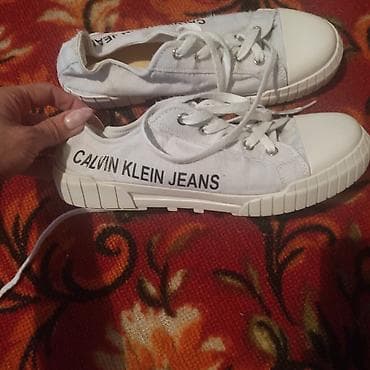 Личные вещи: Кроссовки, 40, Calvin Klein Jeans, Б/у, цвет - Белый, Самовывоз, Платная доставка — 5