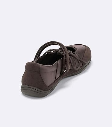 Женская обувь: Женские балетки/кросс-балеты, темно-коричневые - Конструкция — 3