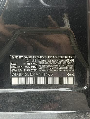 вайлдмейстер авто: Mercedes-Benz E-Class: 2003 г., 3.2 л, Бензин, Седан — 8