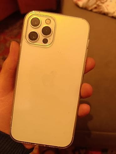 IPhone 12 Pro, Б/у, 128 ГБ, Белый, Чехол, 80 %