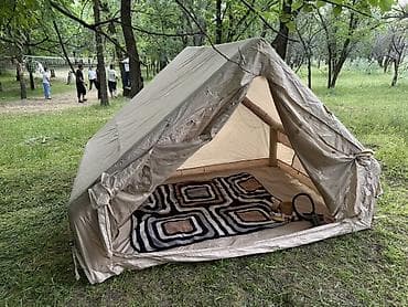 палатки на прокат: АРЕНДА Палаточный комплект для кемпинга - Просторная двускатная — 1