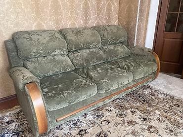 Гарнитур для зала, Б/у, Кресло, Диван, Ткань, текстиль, Самовывоз, Бесплатная доставка, Платная доставка