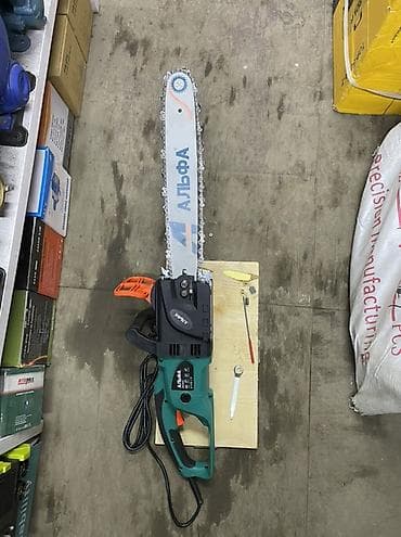 Ширетүүчү аппараттар: Электрическая цепная пила АЛЬФА АФ1900C. - Есть автотормоз для — 1