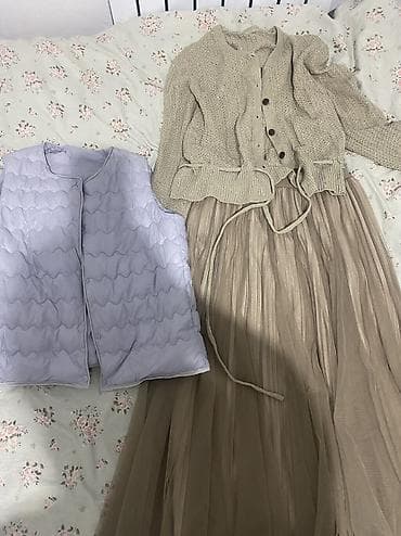 кастюм юбка: Костюм с юбкой, Модель юбки: Пышная, Макси, Жилет, Стандарт — 1