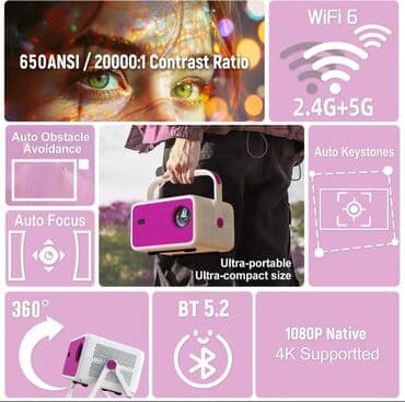 лед проектор: Сумкасы менен Сиздер издеген 🔥🔥🔥🔥🔥Жарыкта да көрүнө турган яркость — 7