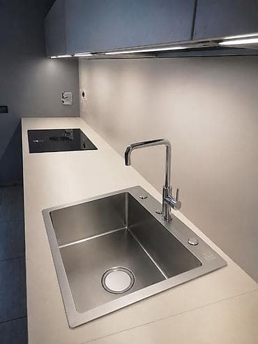 silver kitchen: Кухонная раковина из нержавеющей стали 201 и 304. 📏 Размер: 60×45 см — 1