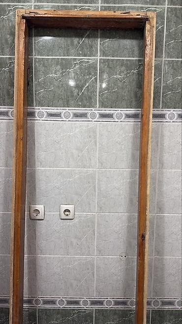 Ремонт и строительство: Деревянная межкомнатная дверь с коробом - Материал: массив (дерево — 1