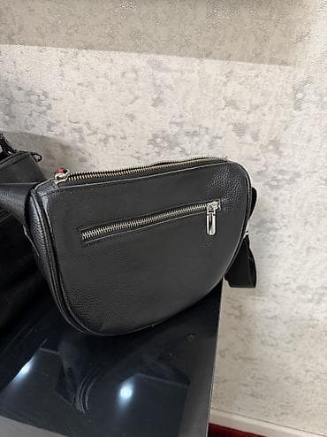 mi bend 8: Сумка из натуральной черной кожи (набор из двух моделей). 1) — 6