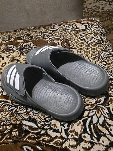 Босоножки, сандалии, шлепанцы: Мужские сандалии, 46, Adidas, Новый, цвет - Серый, Самовывоз — 2