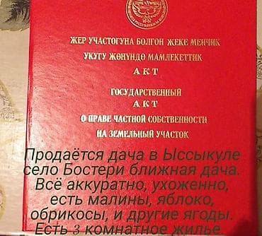 исык куль номера: Дача на Иссык-Куле, село Бостери (ближняя дача). Участок ухоженный — 6