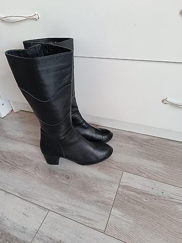 Сапоги: Сапоги, 38, & Other Stories, Б/у, цвет - Черный, Самовывоз — 2