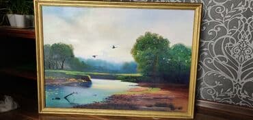 чехол для xs: Продаю картину на холсте, работа маслом, 105 х 75, состояние отличное — 2