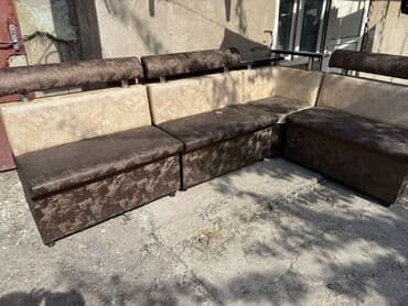 угловая кухонная мягкая мебель: Модульный диван — 7