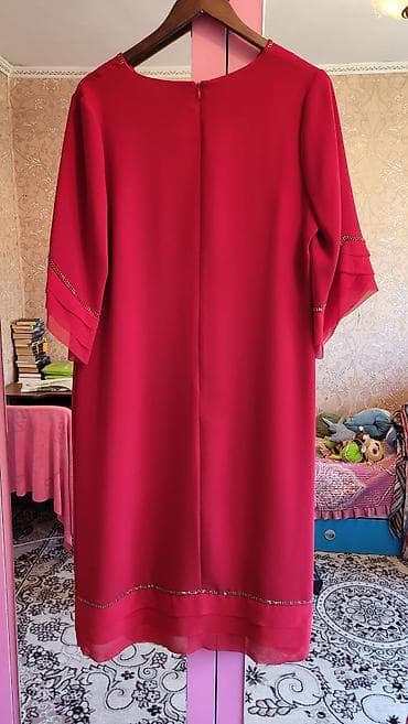 devit 3: Вечернее платье, С рукавами, Камни, 3XL — 4