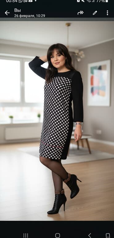 свадебные платья хиджаб бишкек: Повседневное платье, Турция, Шифон, Футляр, M — 2