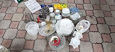 Большой набор посуды и столовых приборов для дома/кафе. Состав: -