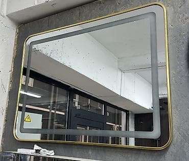 Зеркало с подсветкой 60×80 см - Прямоугольное зеркало с закруглёнными
