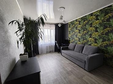 1: 1 комната, 37 м², Кок-Жар мкр 105 серия, 9 этаж, Евроремонт — 3