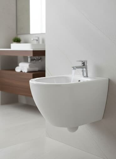 биде унитаз бишкек цена: Биде Подвесной, Новый, Материал: Фаянс — 1