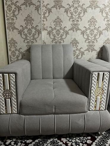 диван транформер: Комплект мягкой мебели, цвет - Серый — 2