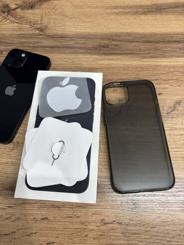 13 iphone: IPhone 13, Б/у, 128 ГБ, Midnight, Коробка, 89 % — 2