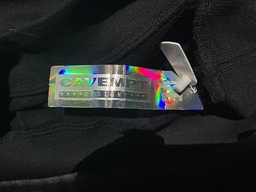 Толстовки: Свитшот Cav Empt (C.E.) - Цвет: черный - Принт спереди: крупная — 4