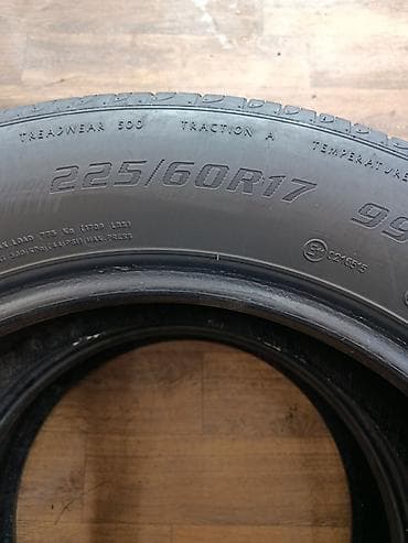 Шины 225 / 60 / R 17, Лето, Б/у, Пара, Легковые, Таиланд