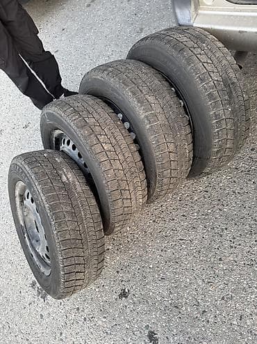Дөңгөлөктөр монтажда 195 / 65 / R 15, Кыш, Колдонулган, Комплект, Жеңил унаалар, Темир, тешиктери - 5 — 2
