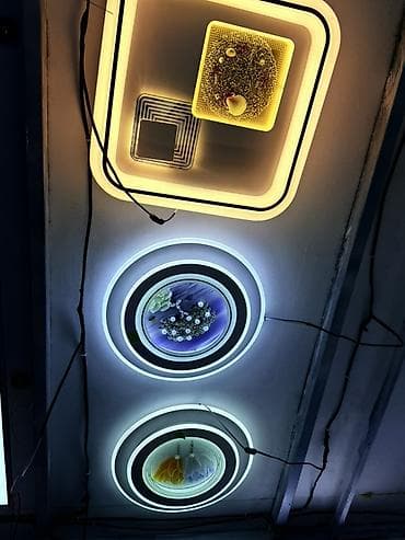 люст: Кольцевые и квадратные светодиодные потолочные светильники с — 1