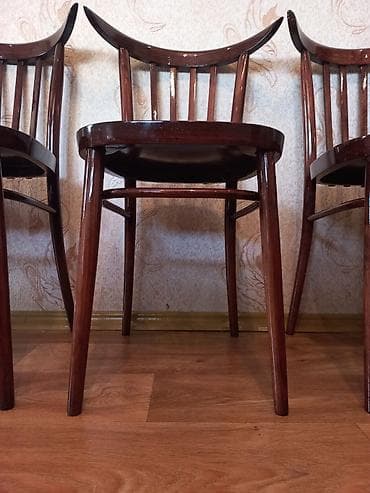 Вешалки: Стул для кухни, Дерево, цвет - Коричневый — 6