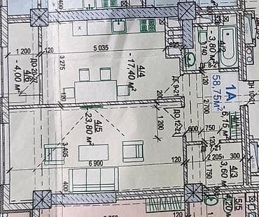 1 комната, 59 м², Элитка, 2 этаж, Готовая ПСО (под самоотделку)