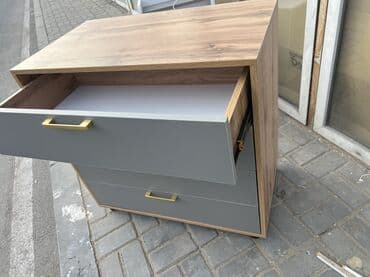 полки г ош: Комод для одежды, Новый, Без зеркала, Другой материал, цвет - Серый — 10