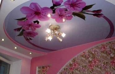 пластиковые панели для потолка цена бишкек: Натяжной потолок Глянцевое, Матовое, 3D потолки Монтаж, Гарантия, Демонтаж — 1