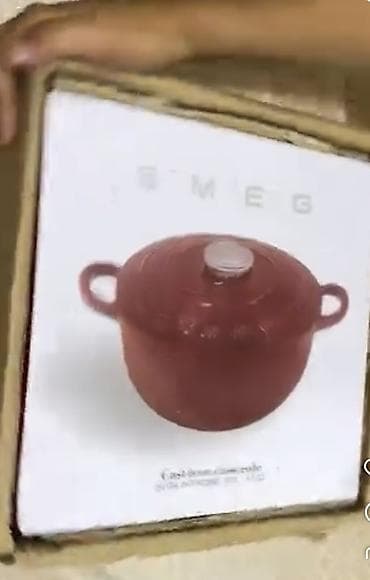 green house: Чугунная кастрюля-казан Smeg с крышкой - Материал: толстостенный — 3