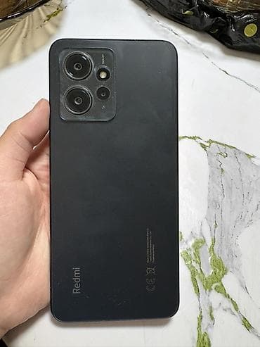 netta u pro: Redmi, Redmi Note 12, Б/у, 128 ГБ, цвет - Черный, 2 SIM — 2