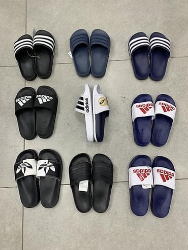 Мужские шлепанцы (сланцы) Adidas — разные модели и расцветки