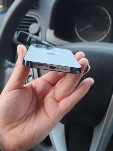 айфон 13 жаны: IPhone 13 Pro, Колдонулган, 128 ГБ, Sierra Blue, Заряддоочу түзүлүш, Коргоочу айнек, Каптама — 3