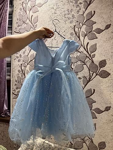 шикарное платье для девочки: Детское платье, цвет - Голубой — 2