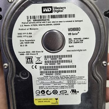 Техника и электроника: Накопитель для ПК, Новый, Western Digital (WD), HDD, До 128 ГБ, 3.5", Для ПК — 5