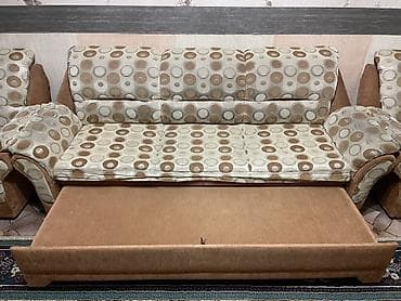 каркасы спалный диван: Комплект мягкой мебели, цвет - Коричневый — 5