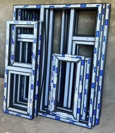 для ламинации: ПВХ-оконные конструкции в сборе - Рамы из профиля ПВХ с защитной — 1