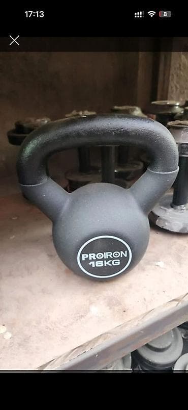 гира 16: Гиря PROIRON 16 кг - Вес: 16 кг (маркировка на корпусе) - Материал — 1
