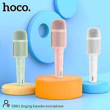акустические системы semetor с микрофоном: HOCO DBK1 — беспроводной караоке‑микрофон с встроенной акустикой — 3