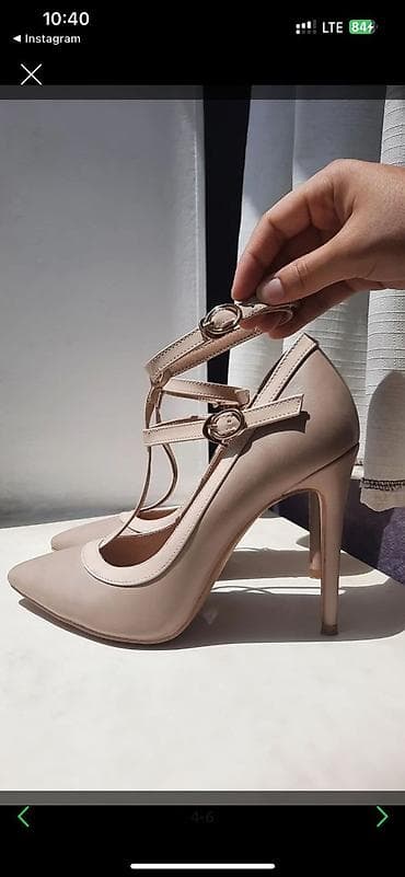 Мужская обувь: Срочно продаю туфли 36 размер, высота каблука 11 см. Надевала 1 раз! — 1