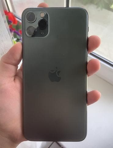 mini fan: IPhone 11 Pro Max, Б/у, 64 ГБ, Matte Midnight Green, Чехол, 100 % — 2